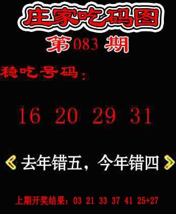 083期庄家吃码图[图]